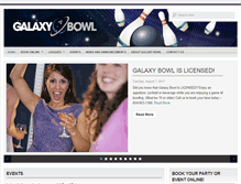 Tablet Screenshot of galaxybowl.ca